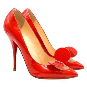 Christian Louboutin Madame Mouse red patent leather pumps
